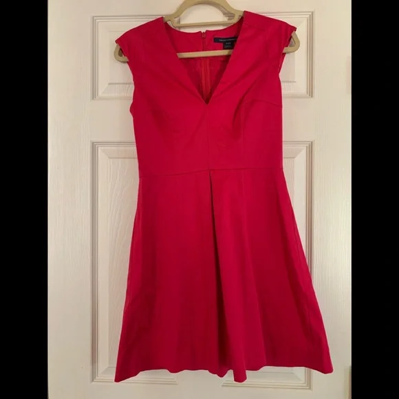 hot pink midi dress with sleeves THML Fiesta Nights Hot Pink Midi Dress main image 1